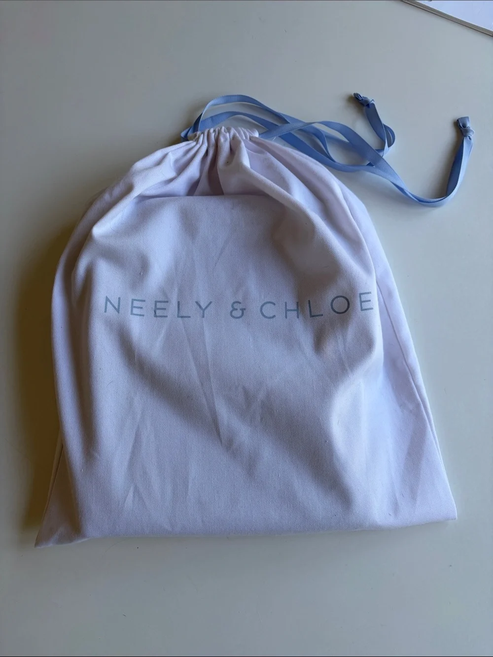 Neely & Chloe Light Gray Leather Planner with Gold Accent